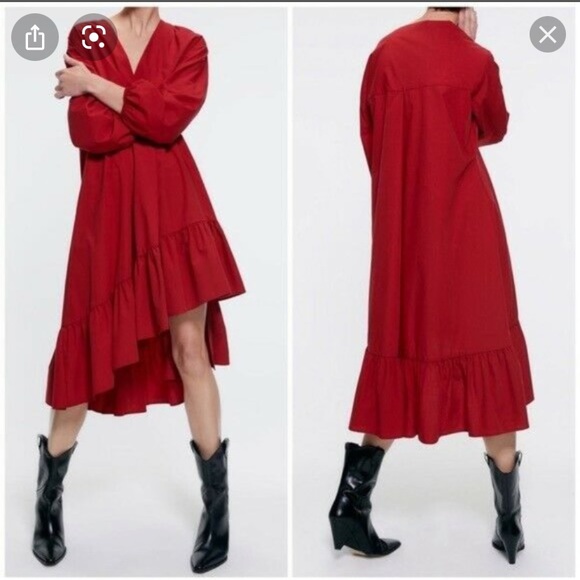 Zara red dress - Sold out - Picture 3 of 11